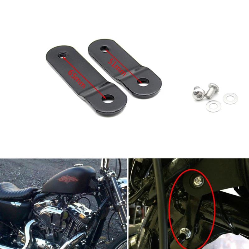 Бензобак для мотоцикла, комплект для подъема бензобака, совместимый с Harley Sportster XL 883 1200 48 72 Dyna, подъемный бак, модифицированный Ris