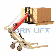 Morn Forklift is designed to lift standard pallet with 500kg load capacity and 1500mm lifting height