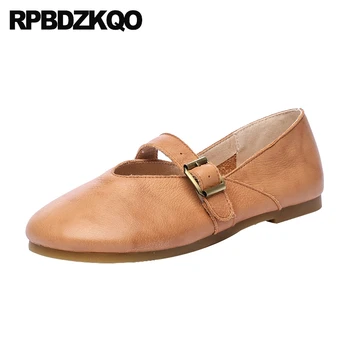 

flats comfortable factory direct round toe 2019 designer shoes china brown chinese shallow mary jane women ladies latest korean