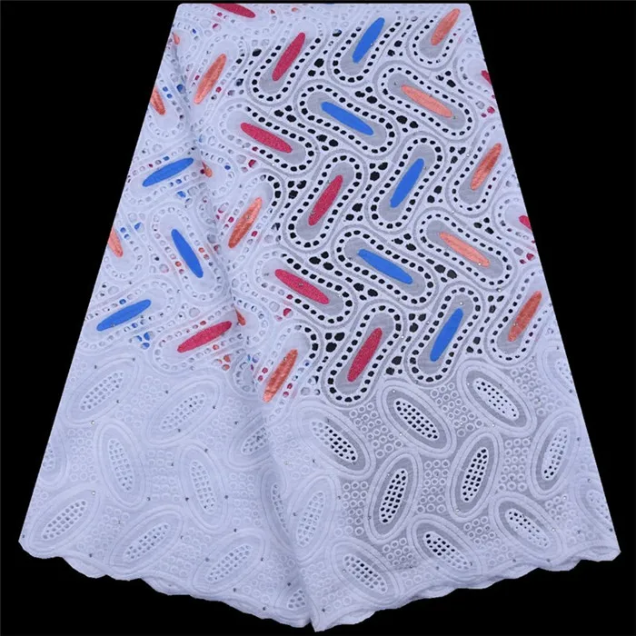 Dubai Lace Fabrics High Quality Cotton Lace Cotton Dry Lace Fabric Swiss Voile Lace In Switzerland A1722 - Цвет: As Picture