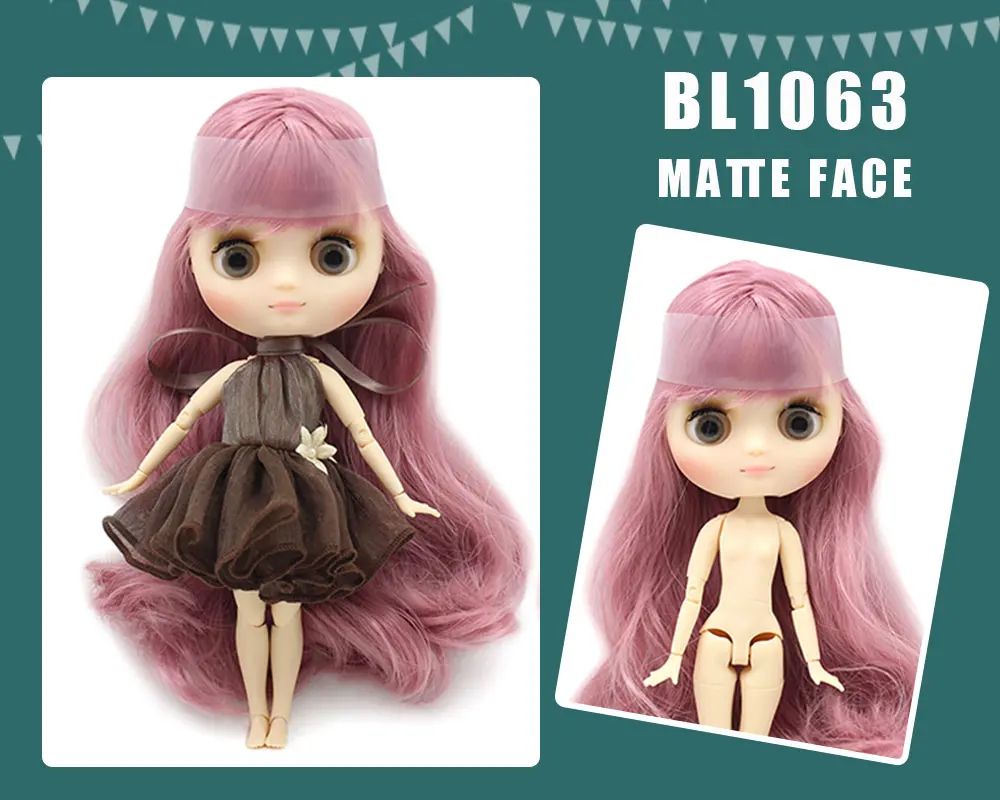 Icy Dbs Blyth Middie Doll Glossy And Matte Face Suitable For Diy Change 20Cm Joint Body 1/8 Bjd Girl Toys