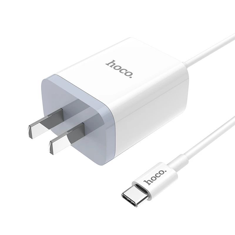 HOCO C50 10 шт./лот USB зарядное устройство для iPhone 11 Xs Max US Plug настенное зарядное устройство адаптер для samsung Xiaomi huawei - Тип штекера: US Plug for Type-C