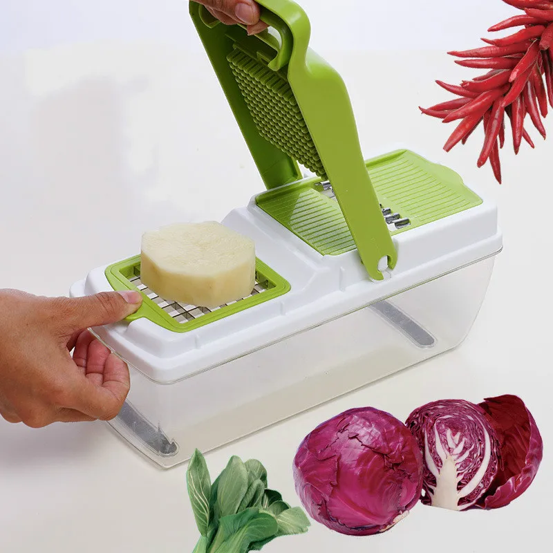 

Kitchen Supplie 9 Sets of Multi-function Chopping Machine Cut Wire Cutter Kitchen Gadget Multi-function Cutting Dish Artifact