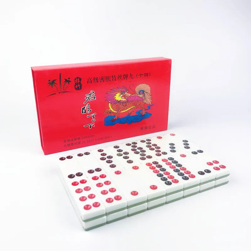 

20 # Colorful Box Bamboo Pai Gow Dominoes Ten Color Selectable Thick Aggravate Offer