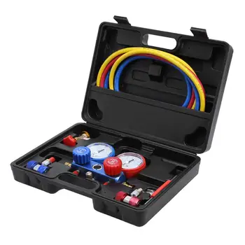 

Air Conditioning AC Diagnostic A/C Manifold Gauge Tool Set Refrigeration Set R134a Add Fluorinated Tube Car Accessories