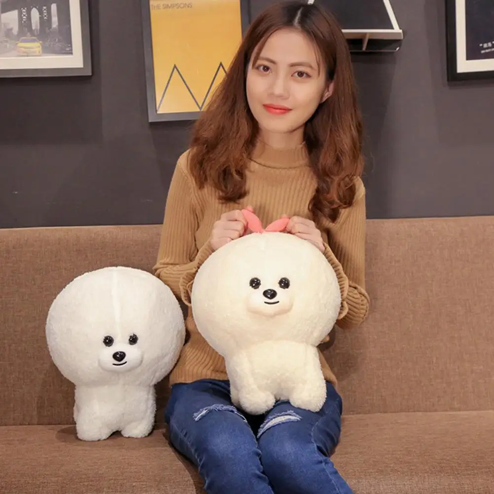 Kuulee 30 см милый мультфильм Bichon Frise форма кукла игрушка подвесная Подвеска для детей