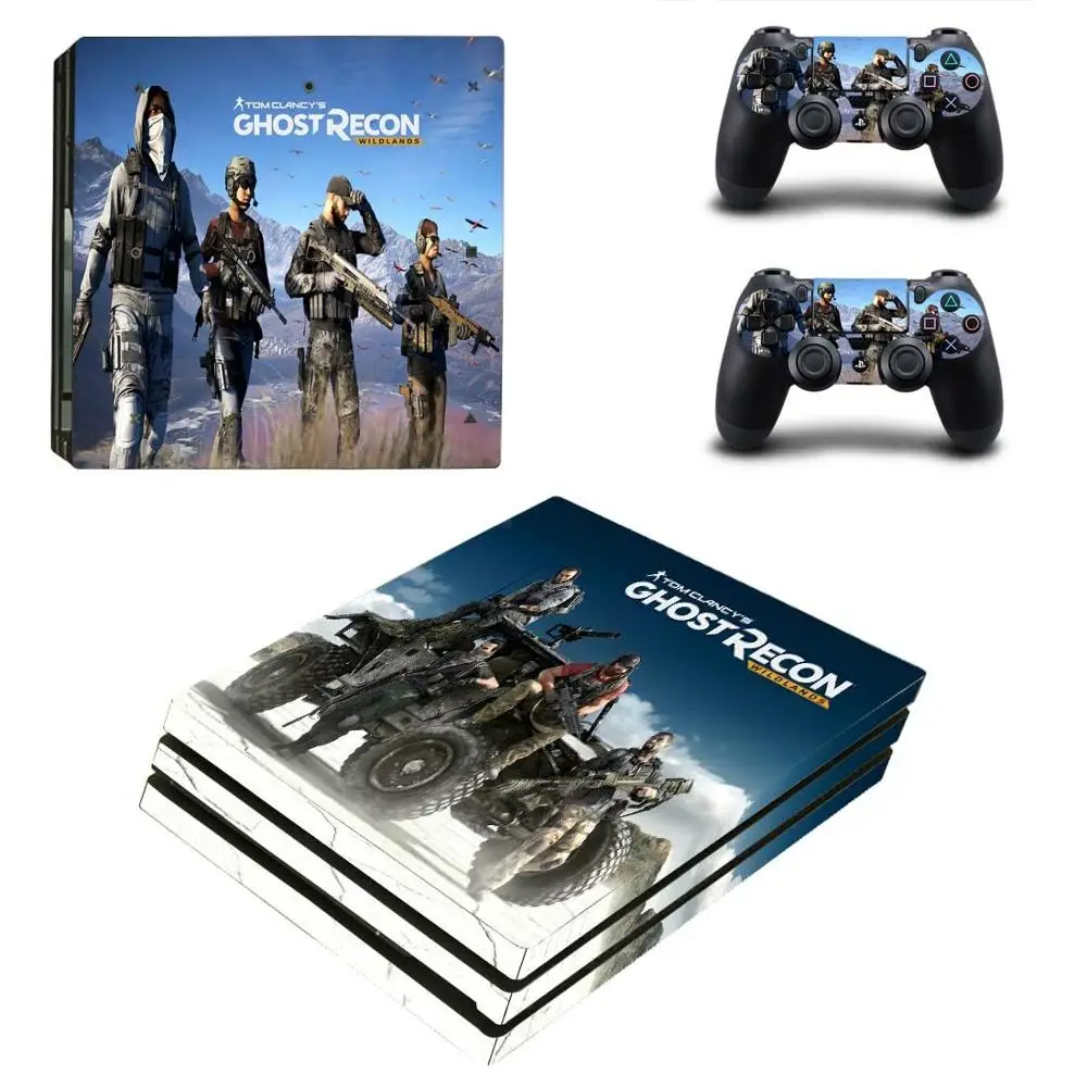 YSP4P-1122 Наклейка Tom Clancy's Ghost Recon wildland PS4 Pro, игровая станция 4, наклейка для кожи, для playstation 4, PS4 Pro, консоль и контроллер - Цвет: YSP4P-1122