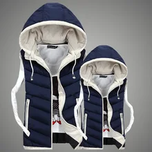 Мужской жилет, осень и зима, стиль, хлопок, корейский стиль, приталенный, Повседневный, плюс бархат, жилет, брендовая мужская одежда