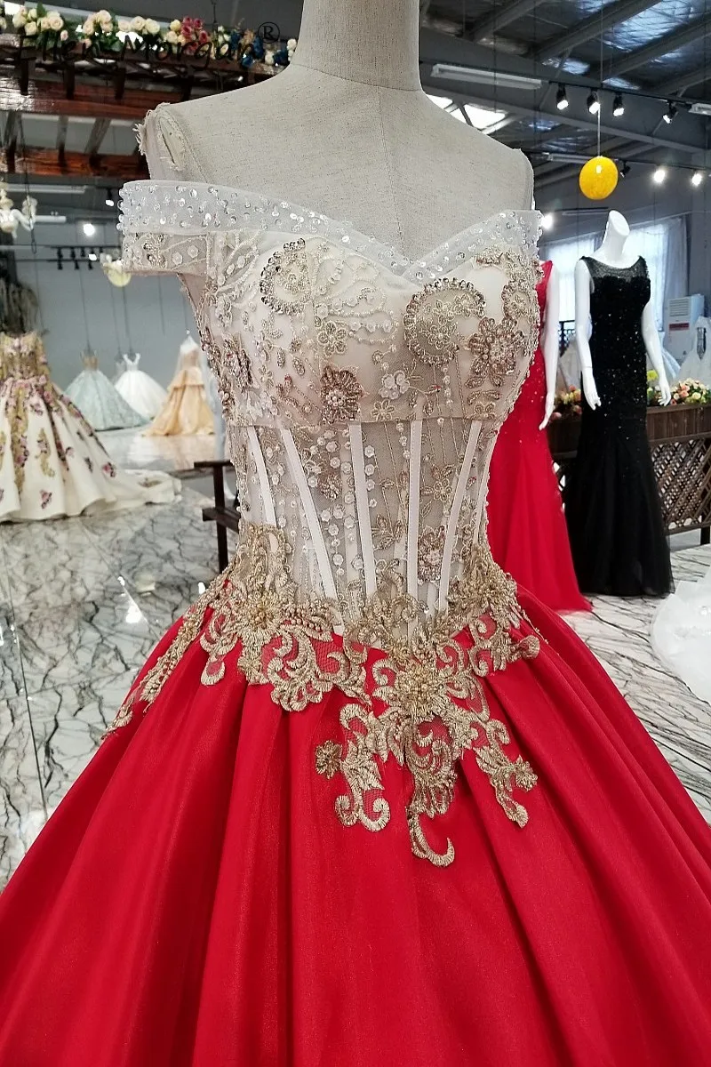 Красные сексуальные платья выпускного вечера Длинные для женщин Bestidos de gala 2019 кружевные бусины вечернее платье без Плеч вечерние бальные