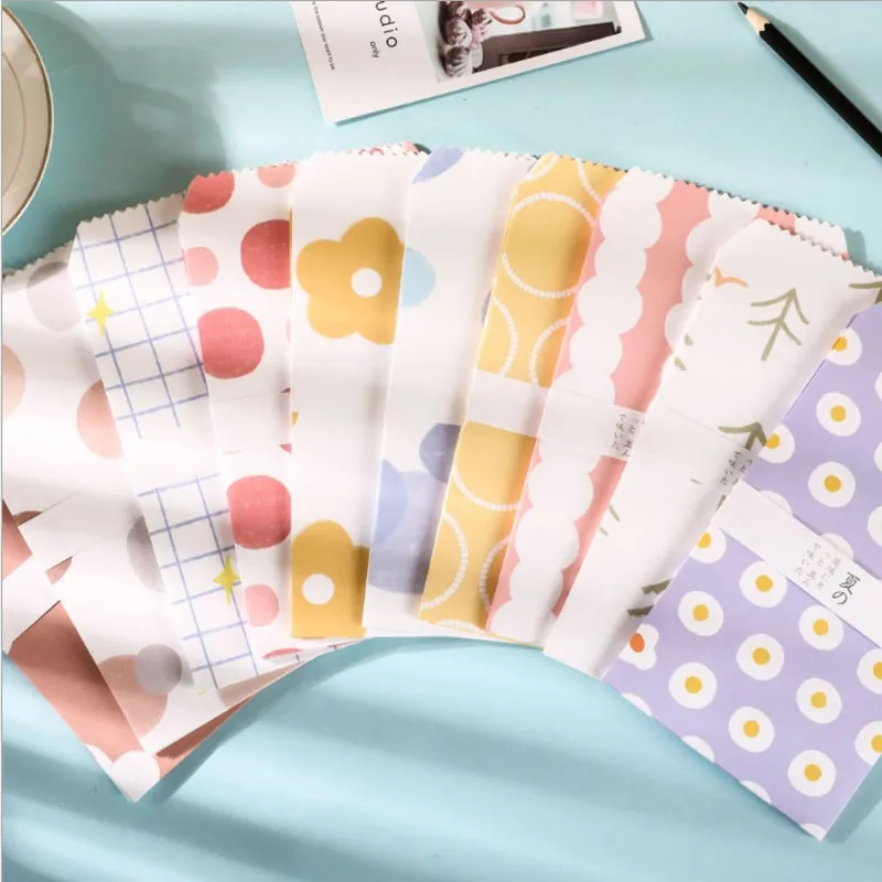 Sobre de 20 piezas, solstice fresco para verano, escritura de letras, papelería, correo artesanal, Nube de flores de limón púrpura, 20x11CM