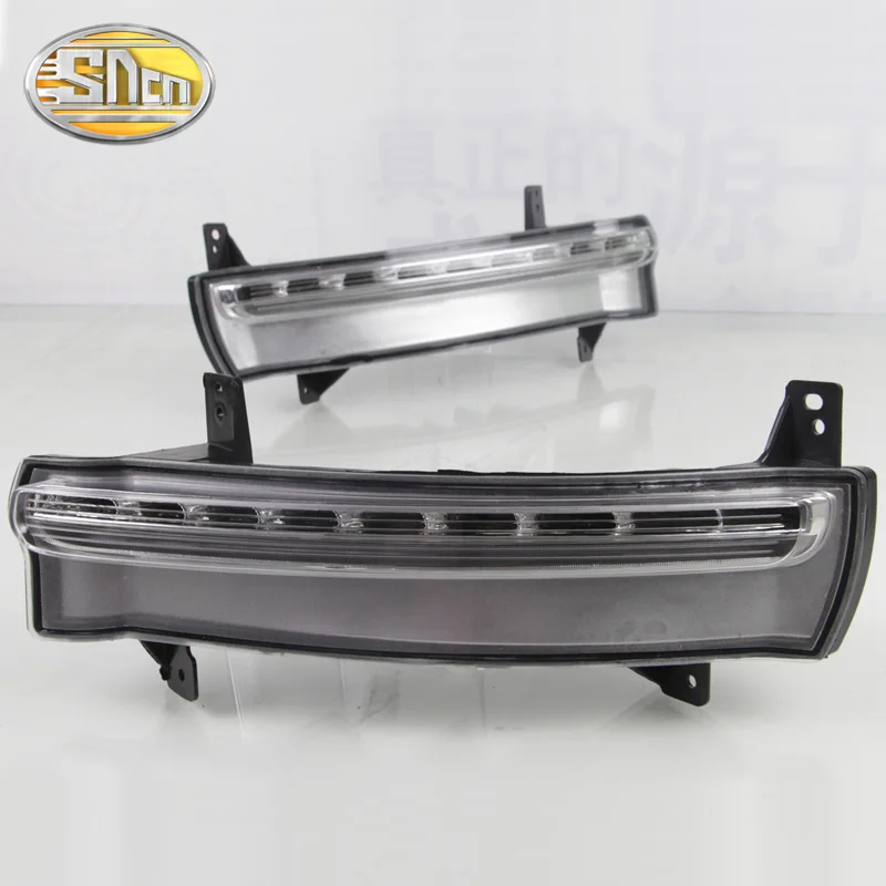 For Jeep Compass 2016 2017 2018 2019 Dynamic Turn Signal Waterproof Car DRL 12V LED Daytime Running Light Fog Lamp Decoration