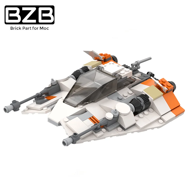 

BZB MOC космическая серия T-47 снегоход Творческий боевой самолет космический корабль строительные блоки модель дети мальчики DIY игрушки лучшие подарки