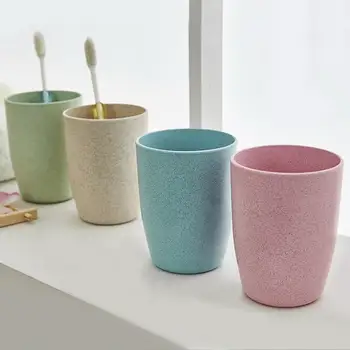 

4-piece Wheat Straw Cups Tooth Cups Creative Toothbrush Cups Environmentally Friendly Wheat Straw Toothbrush Cups