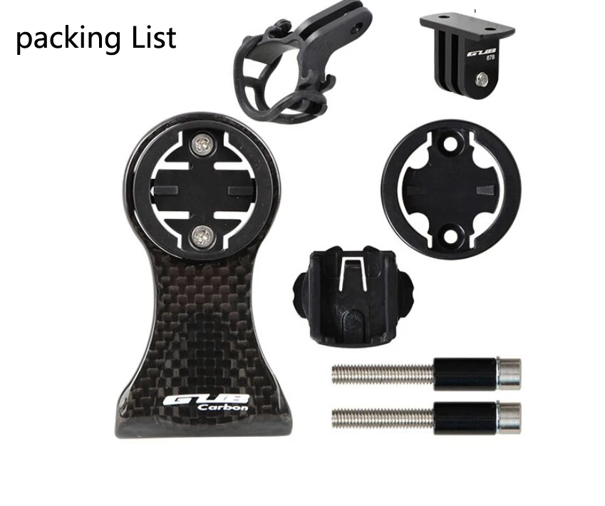 Set Карбоновое крепление Garmin Edge 200 520 820 Cateye велосипедный компьютерный держатель Bryton Rider 310 410 530 велосипедный светильник с зажимом для камеры - Цвет: Set
