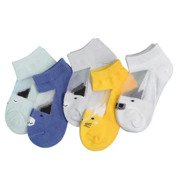 

Lovely Children Socks Summer Thin Section Boys and Girls Baby Socks Patchwork Cartoon Animals Cotton Socks baby Boat socks