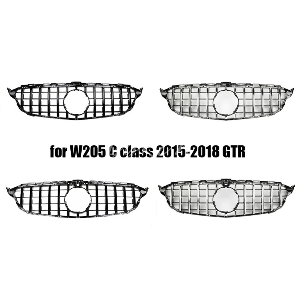 1х ABS GT R Стиль AMG Передняя решетка для Mercedes-Benz C Класс W205 C200 C300