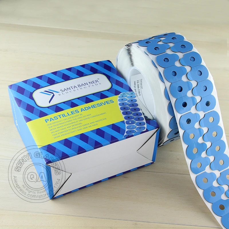 (1000pcs/roll) Blocking Pads Pastilles Adhesives Protecting Lenses ...