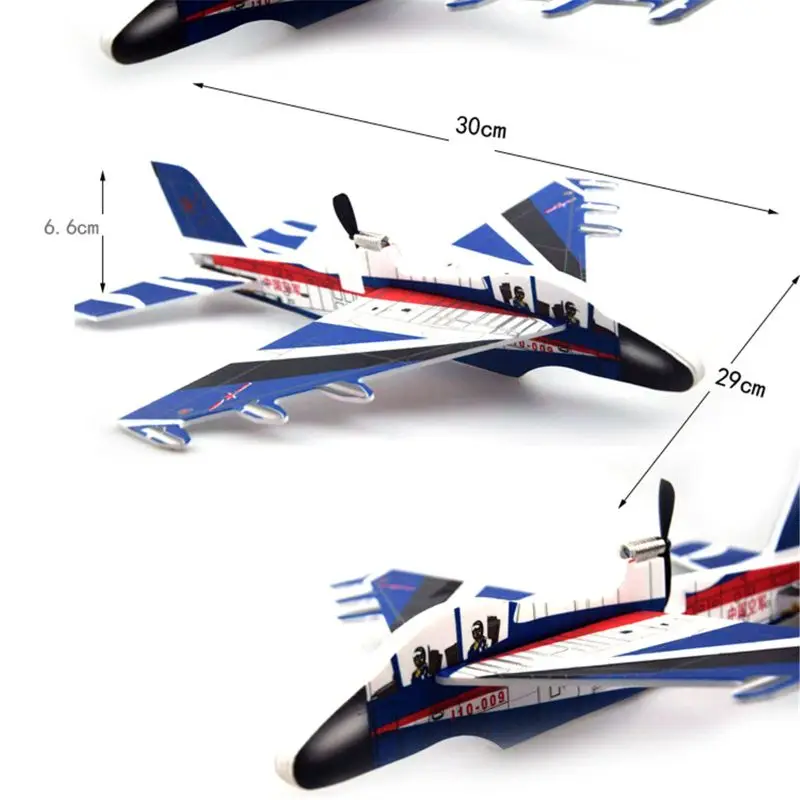 1 шт. DIY биплан планер пенопласт питание летающий самолет перезаряжаемый Электрический самолет Случайная