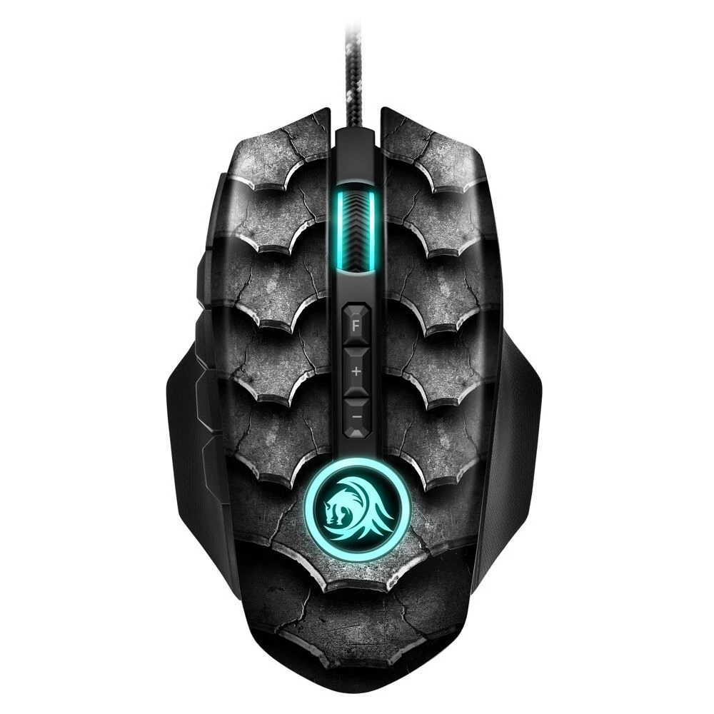 Мышь Sharkoon Drakonia II Black, оптическая, проводная, 15000 dpi, USB, подсветка RGB, цвет: черный