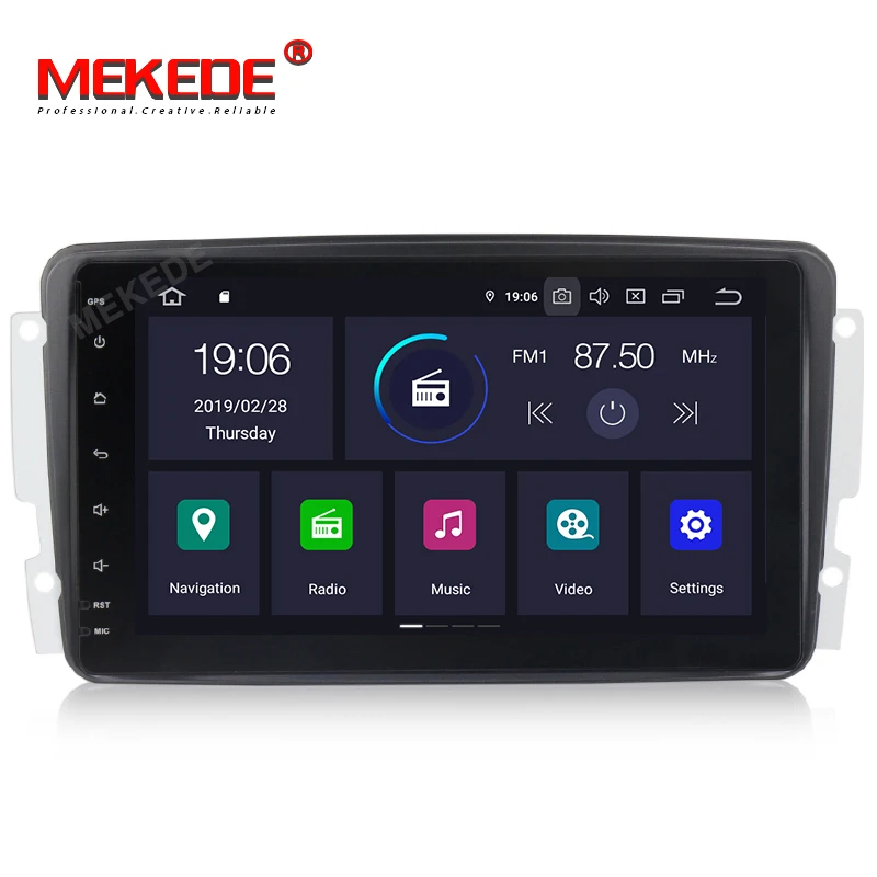 MEKEDE 4G Оперативная память 64G Встроенная память 8 дюймов Android9.0 GPS автомобильный радиоприёмник для Mercedes Benz CLK W209 W203 W208 W463 Vaneo Viano Vito