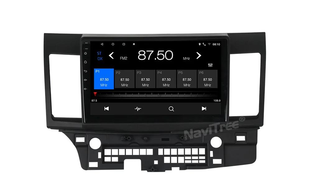 NaviTree 10 дюймов ips 2.5D T3 Android 9,0 автомобильный радио мультимедиа для Mitsubishi lancer 2007-2012 SWC wifi USB видео выход bluetooth