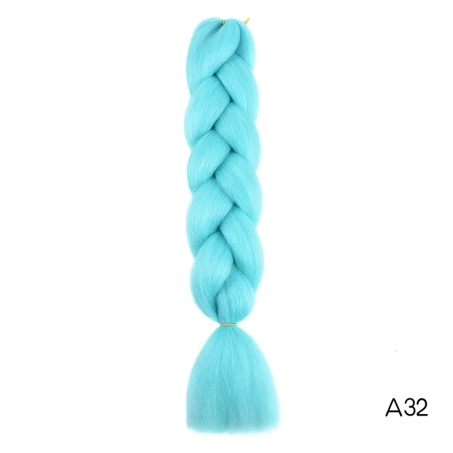 Hair Braid Synthetic Jumbo False Braid Pre Stretched Afro Wholesale Ombre Braiding Hair Extensions  Color Dreadlocks T1B/33