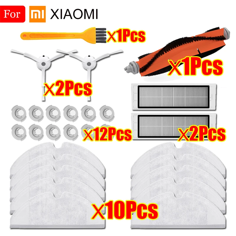 Фильтр моющийся для Xiaomi Roborock S50 S51 S55 S6 части пылесоса HEPA фильтр Швабра Ткань основная щетка боковая щетка резервуар для воды