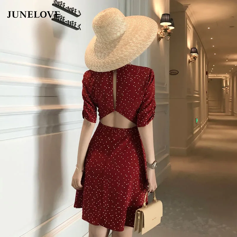 JuneLove 2020 новинка корейский стиль женская пляжная одежда французская Талия