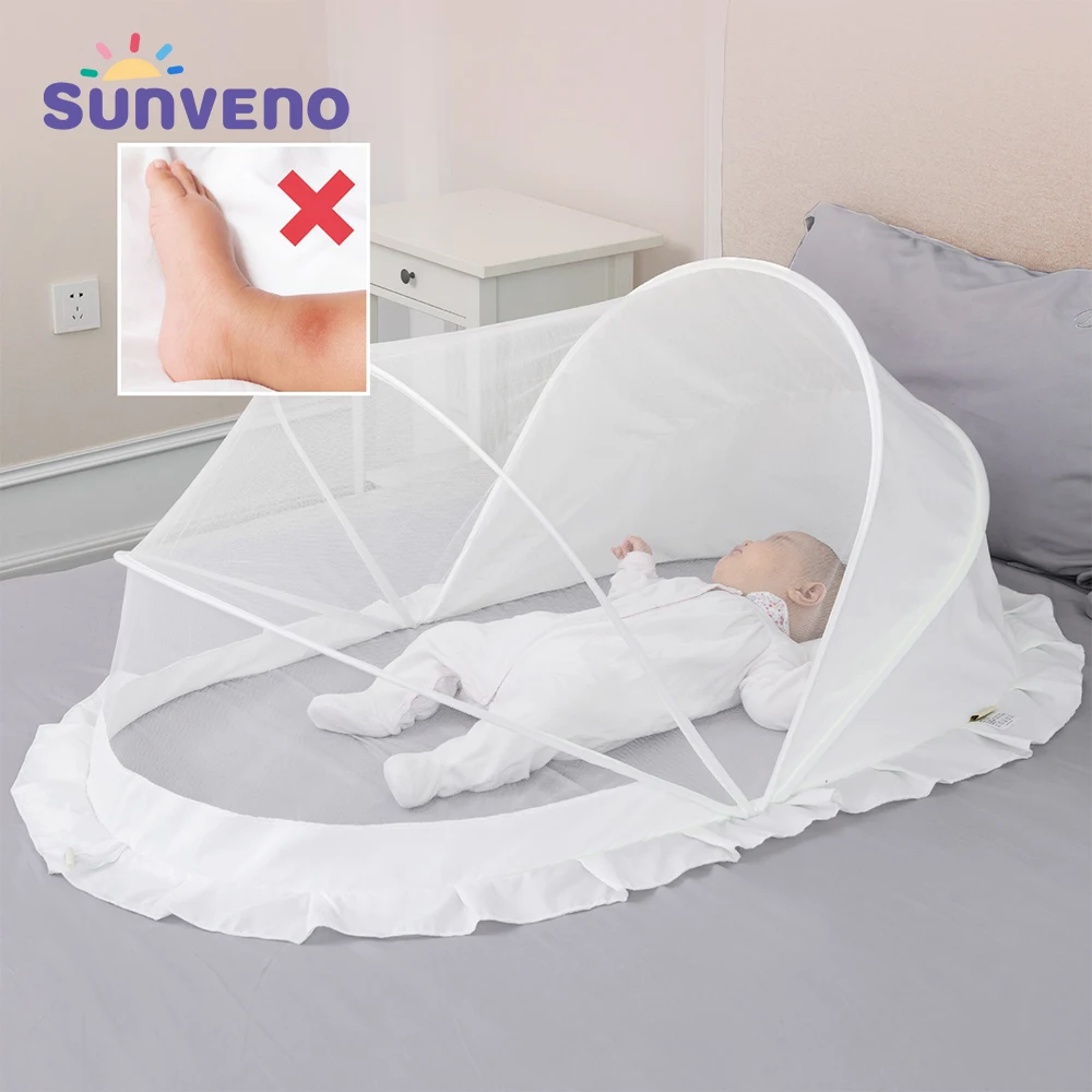 Sunveno mosquitera malla portátil, plegable arqueada, antimosquitos para bebés, acampada, Patio|Red de cuna| -