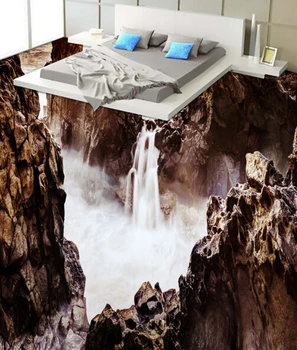 

[Self-Adhesive] 3D Waterfall 45465 Floor Wallpaper Mural Wall Print Decal Wall Murals