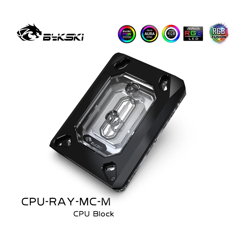 Bykski Cpu-ray-mc-m Bloco de Água do Refrigerador da Cpu do Radiador de Refrigeração de Água para Amd Ryzen Ryzen5 Ryzen7 Threadpipper Am3 Am2 Fm2 Fm1 - Imagem 6
