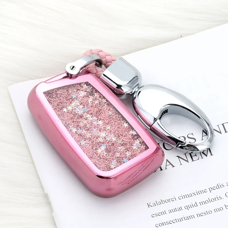 ТПУ зыбучий песок звезда дистанционного ключа автомобиля чехол Обложка для