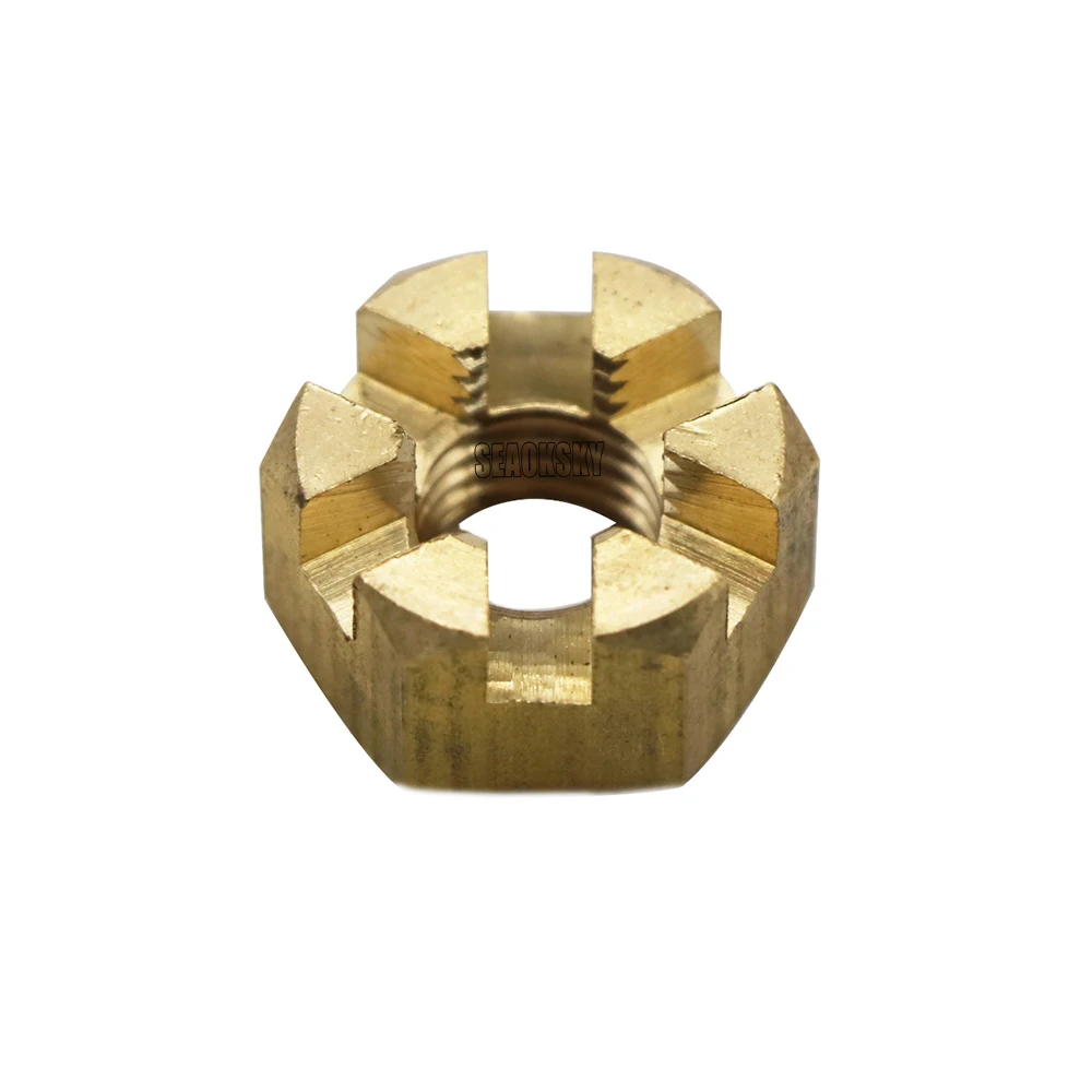 369-64121-0 Outboard Nut Castle for Yamaha Outboard 2 Stroke 4 Stroke 6HP 8HP 15HP Parsun F15-06000016 Hidea Seapro 90171-10M00