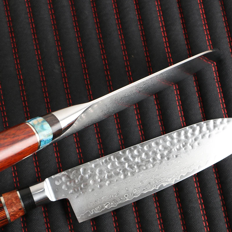 Damascus knife chef knife Japanese kitchen knife Damascus VG10 67 stainless steel knife super sharp Sande kitchen knife