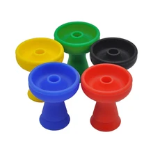 Funil silicone hookah tigela phunnel silicone inquebrável shisha acessório sheesha suporte de carvão narguille peças cabeça nargileh(China)
