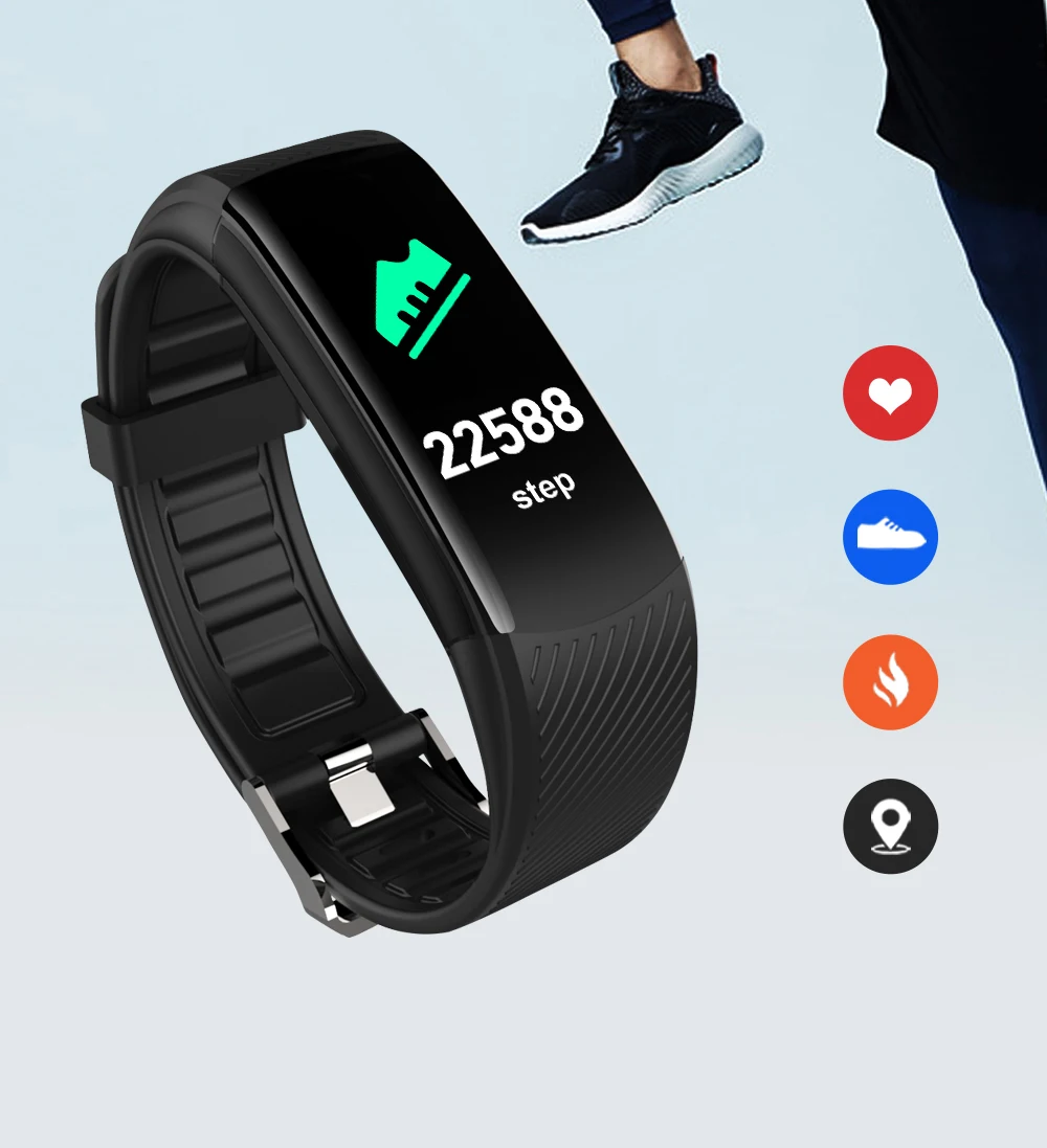 NEW Smart Bracelet Color Screen Heart Rate Step Counter Smart Watch Heart Rate Detection Blood Pressure Monitoring For Men Women