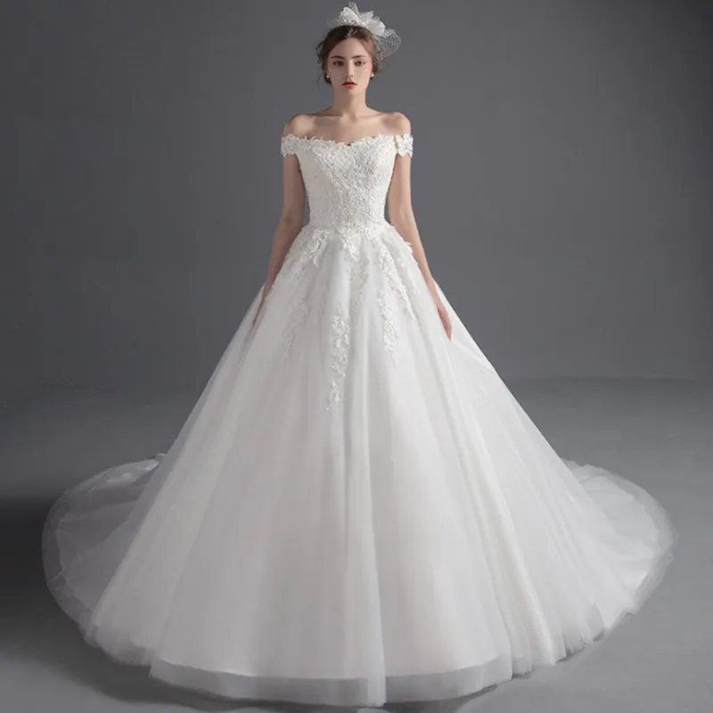 

Summer 2019 Wedding Celebrity Backless Slash Neck Dress Sexy Women Short Ball Gown Lace Beach Style Party Dresses Wholesale