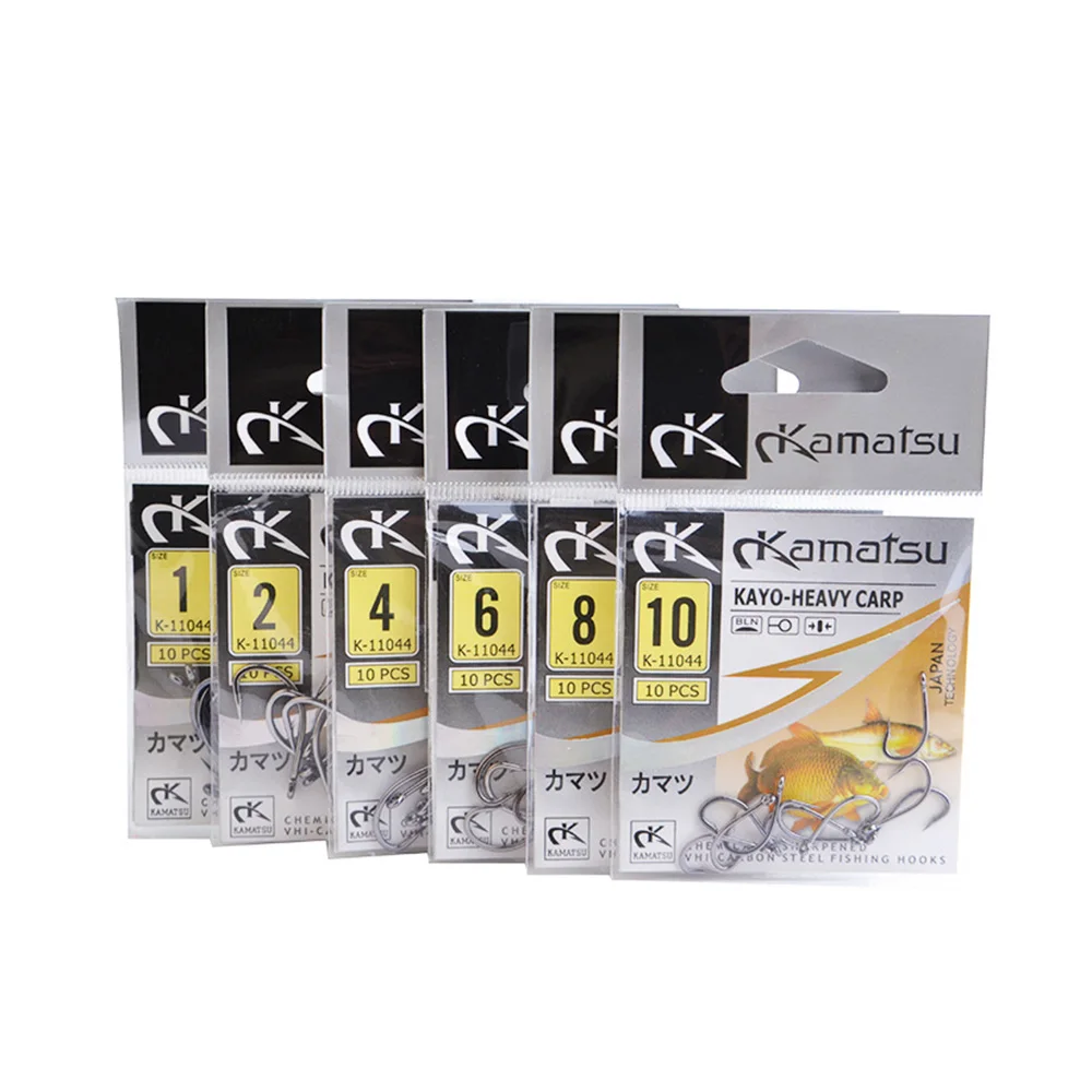 FISH KING 50 шт./лот 1#-10# KAMATSU рыболовный крючок с колючей спинкой Baitholder Vissen червь живые Крючки соленой воды Anzol Peche сома джиги