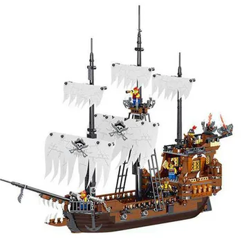 

Creator series Kingdom Temestuous Waves Pirate Ship 3D Model Building Blocks Enternal diamond Bricks QL1803 QL1801 QL1802 QL1804