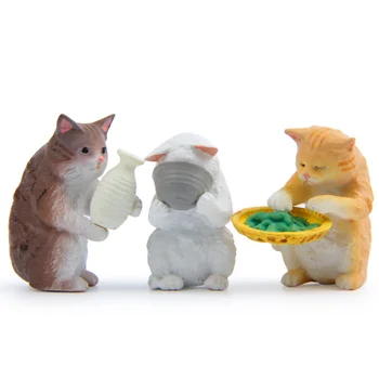 

1 Pcs/set Kawaii Lovely Cat Live 3.9cm Miniature Toys Action Figure Toy Kids Birthday Gift