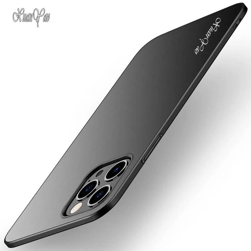 12 мини Чехол XUANYAO чехол для iPhone 11 Pro Max Тонкий матовый X Xs Xr Жесткий 8 7 SE2|Бамперы| |