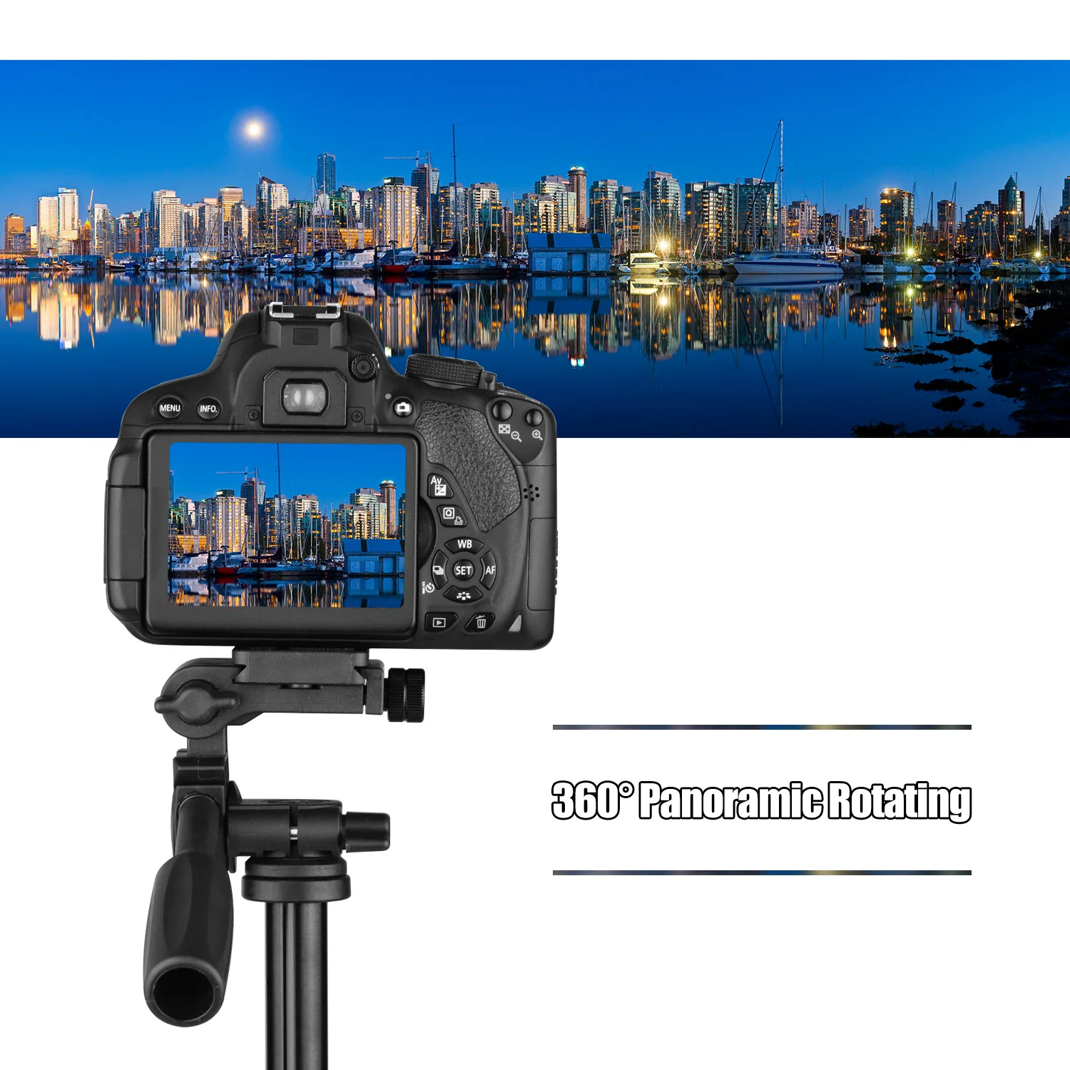 3-Way Pan Tilt Tripod Ball Head Panoramic 3KG Payload with Handle Quick Release Plate 1/4 Mounting for Camera Tripod Mounting tripod ball head camera panoramic head quick release connector mount