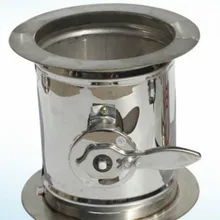 51-150 мм внешний диаметр Нержавеющая сталь ручная Демпферная заслонка с фланцем Воздушный Ручной клапан для вентиляционной трубы