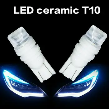 

2Pcs Universal T10 W5W LED Ceramics Super Bright License Light Width Lamp Bulbs Lights Car Interior Boutique 2019 New Wholesale