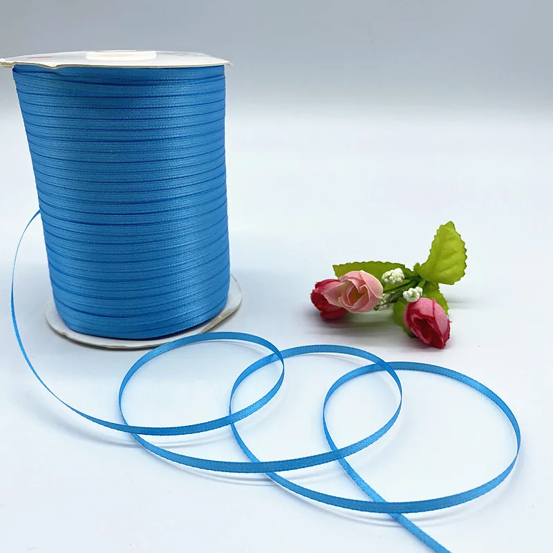 Ruban De Satin Pour Bébé - 10 M X 15 Mm - Bleu Clair - Pour Cadeaux, Naissance, Baptême