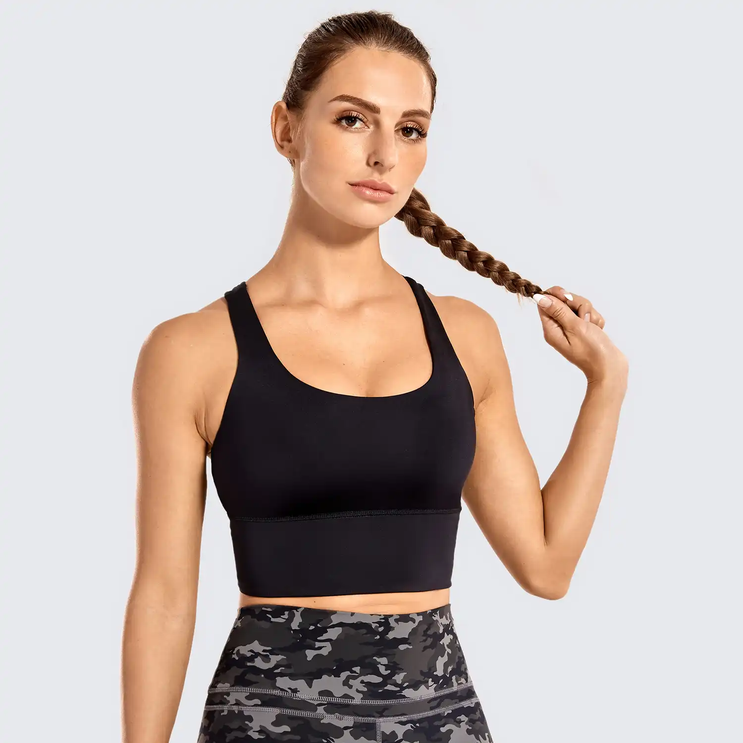 longline yoga bra