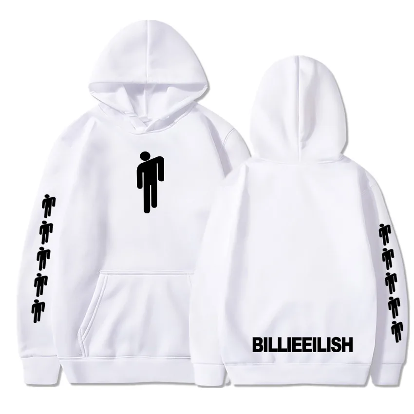 Billie Eilish модные толстовки с принтом женские/мужские капюшоном и длинным рукавом