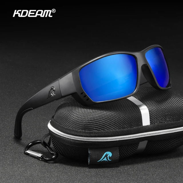 KDEAM Top Designed Outdoor Sports Sunglasses Polarized Men Fishing Sun  Glasses UV400 TR90 Material Frame Polarized