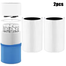 

2pcs Replacement Filter Non-toxic Particle And Activated Carbon Parts For Blueair Blue Pure 411, 411+ Auto Air Purifiers