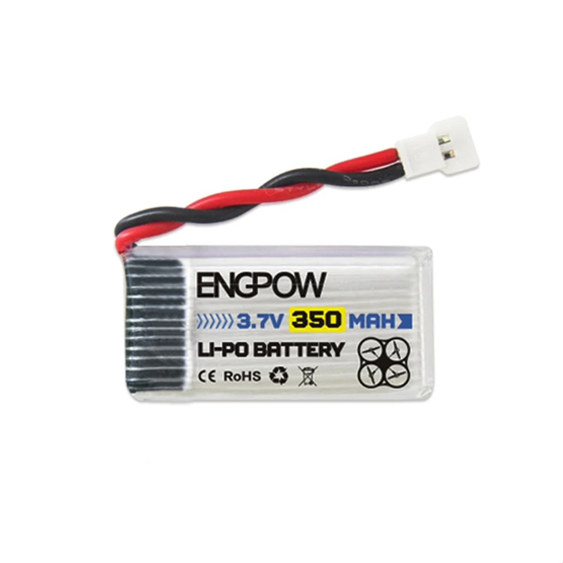 3,7 V 350mAh 25C RC Дрон пульт дистанционного управления Квадрокоптер Lipo батарея для Hubsan H107D FY310B M62